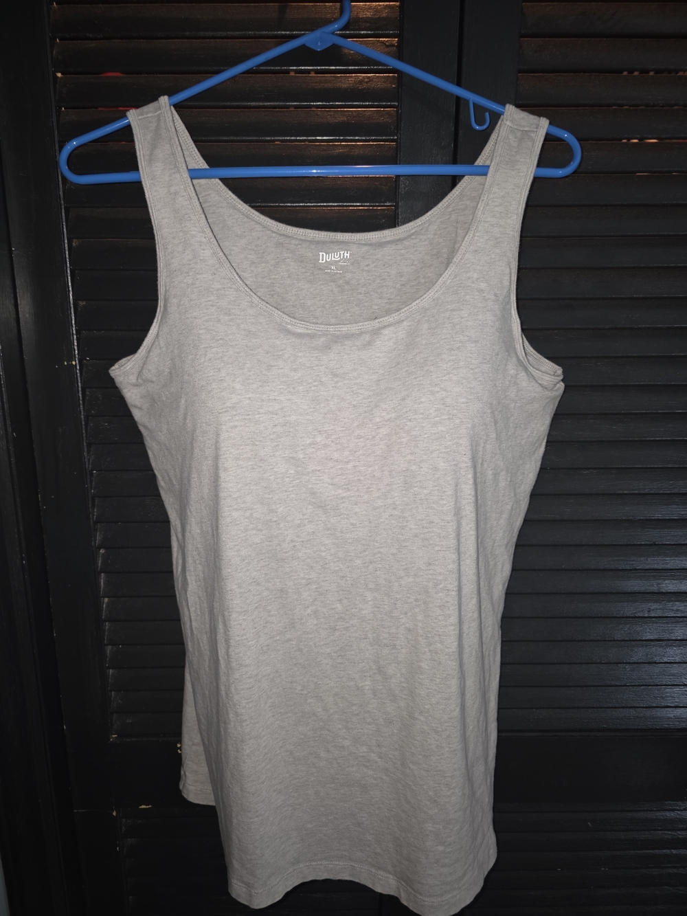 Duluth Trading Co Light Gray Scoop Neck Tank